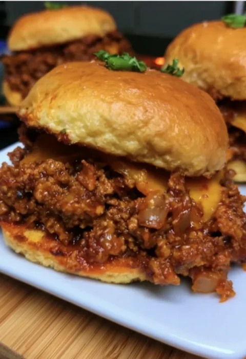 Sloppy Joes au Poivron et Fromage