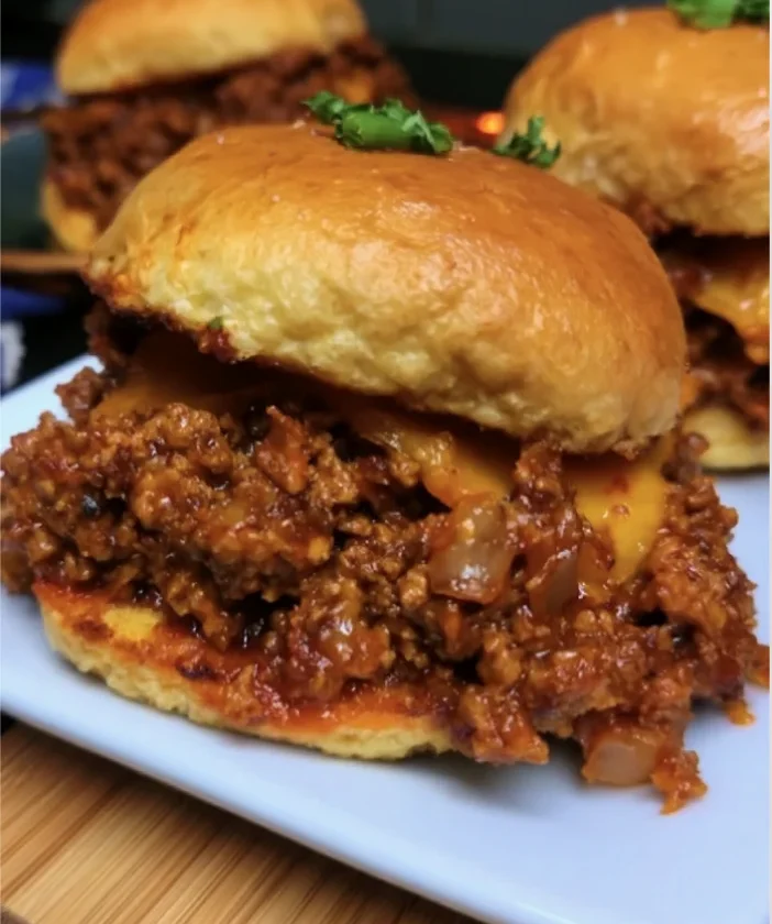 Sloppy Joes au Poivron et Fromage