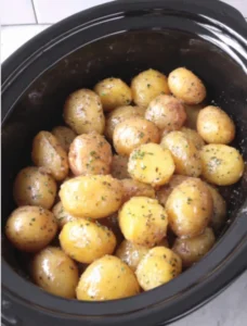 Slow Cooker 3-Ingredient Brown Sugar Glazed Potatoes