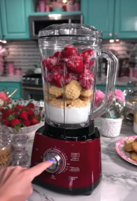 Strawberry Shortcake Crunch Cake