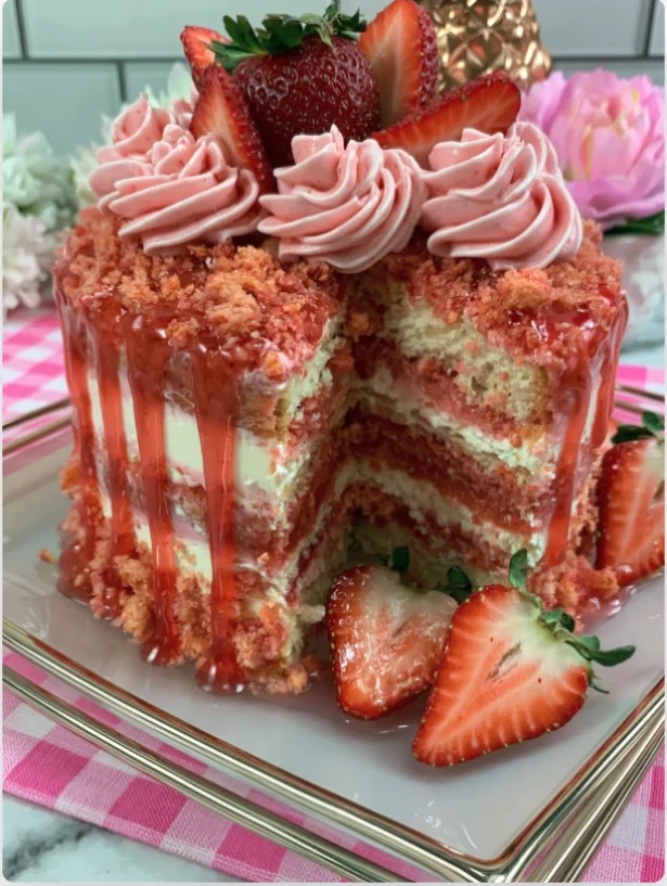 Strawberry Shortcake Crunch Cake - strawberry-shortcake-crunch-cake-3