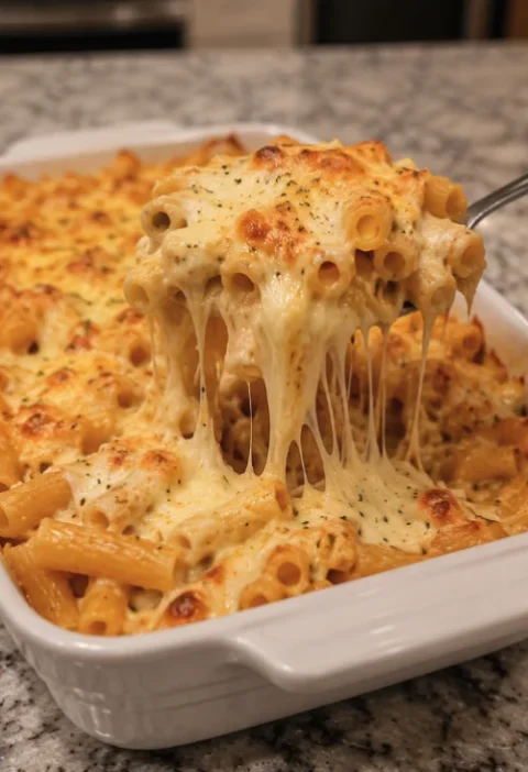 Baked Four Cheese Ziti