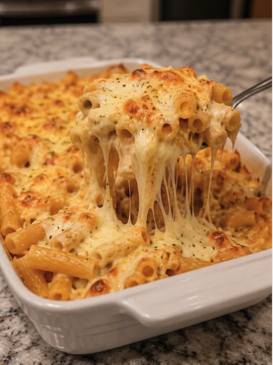 Baked Four Cheese Ziti
