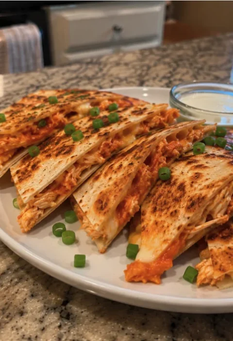 Buffalo Chicken Quesadillas