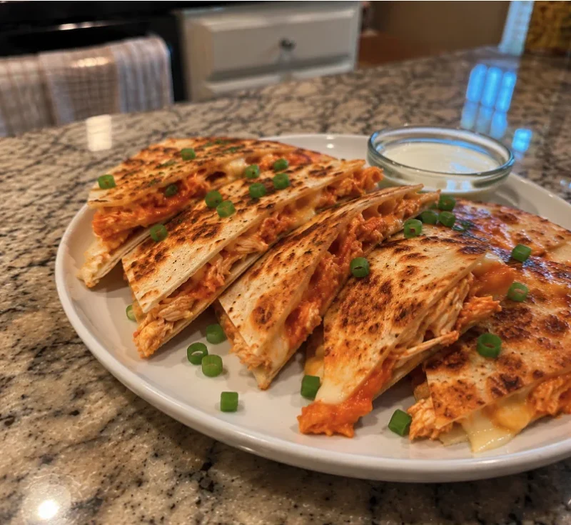 Buffalo Chicken Quesadillas