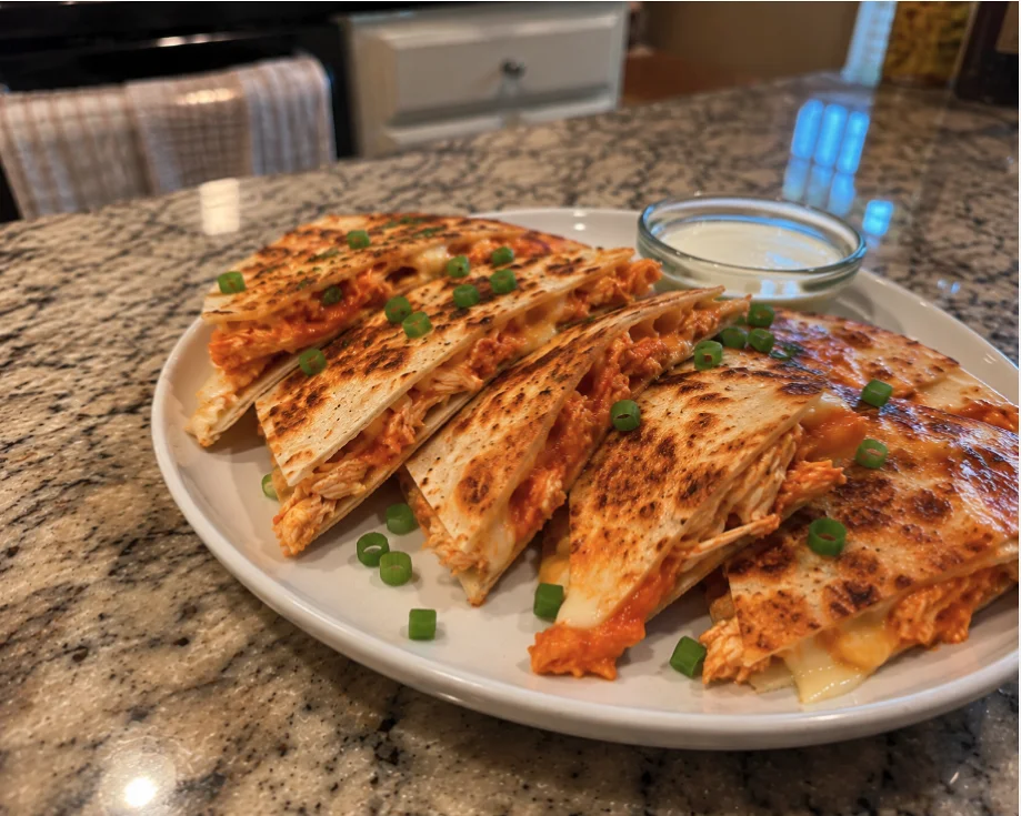 Buffalo Chicken Quesadillas