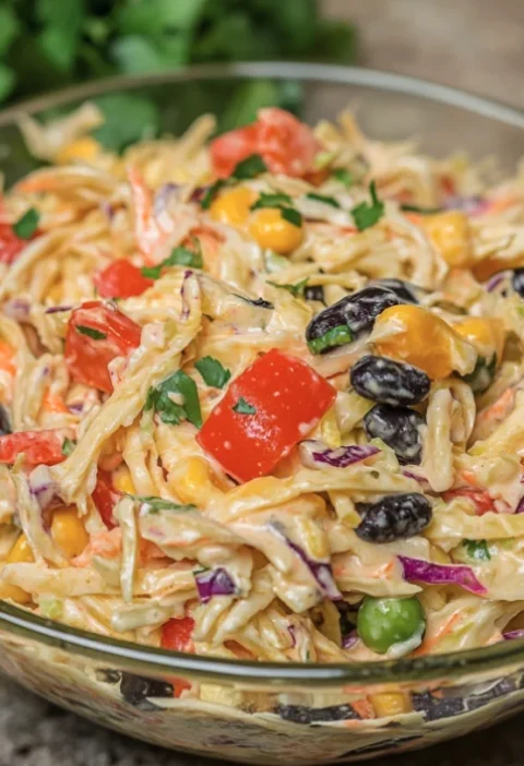 Creamy Mexican Coleslaw Salad