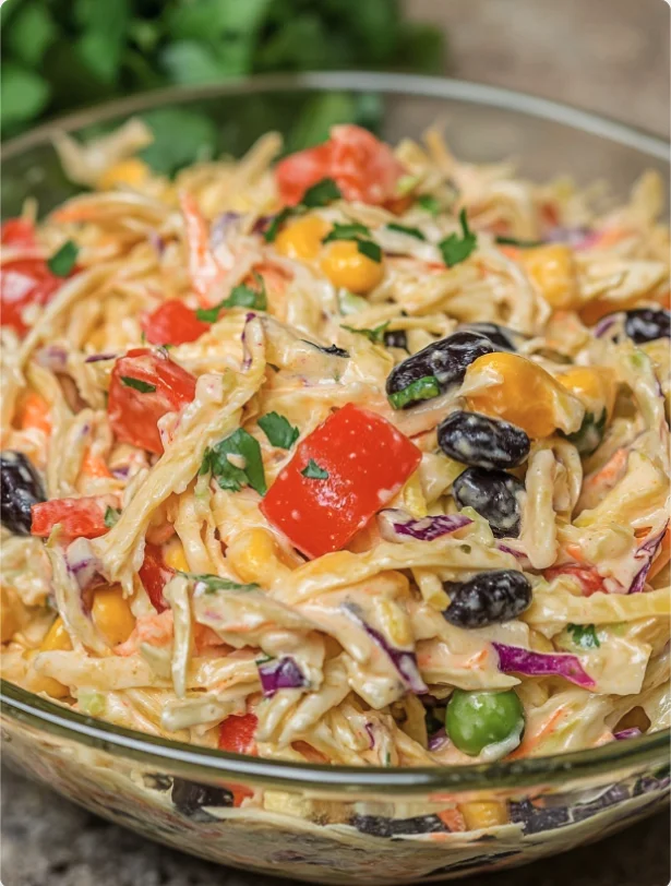Creamy Mexican Coleslaw Salad