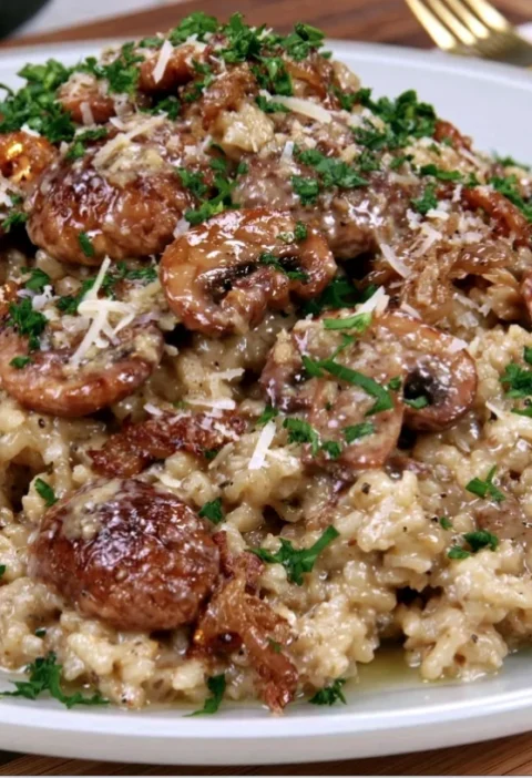 Creamy Mushroom Risotto