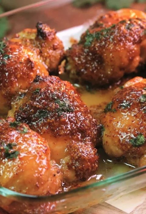 Honey Mustard Chicken Thighs