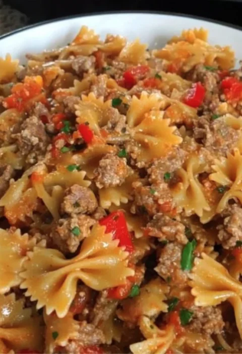 Italian Sausage Bow Tie Pasta