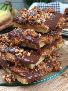 Peanut Butter Chocolate Banana Bark