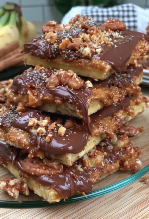 Peanut Butter Chocolate Banana Bark
