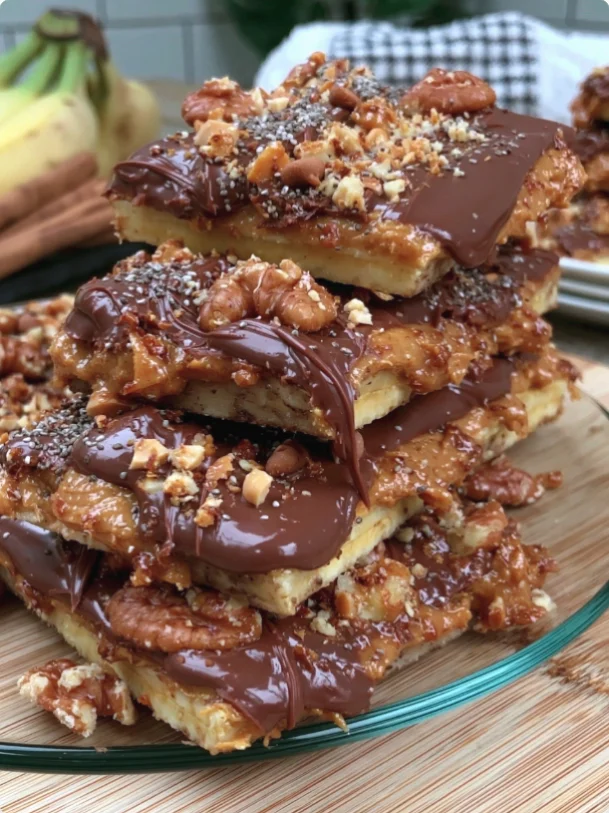 Peanut Butter Chocolate Banana Bark