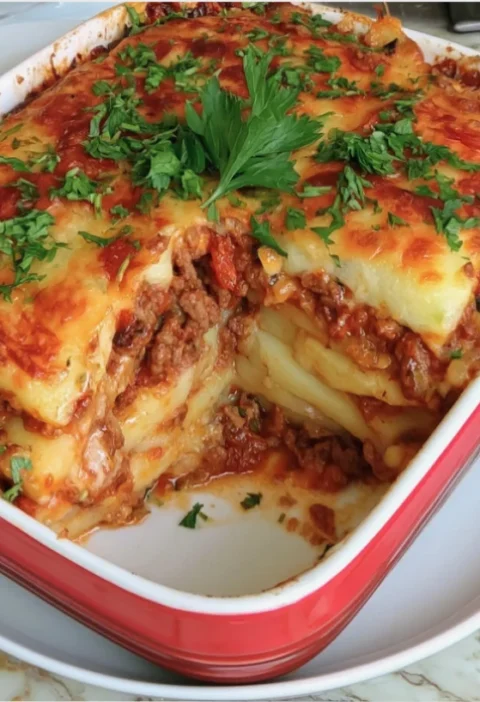 Potato and Ground Beef Casserole