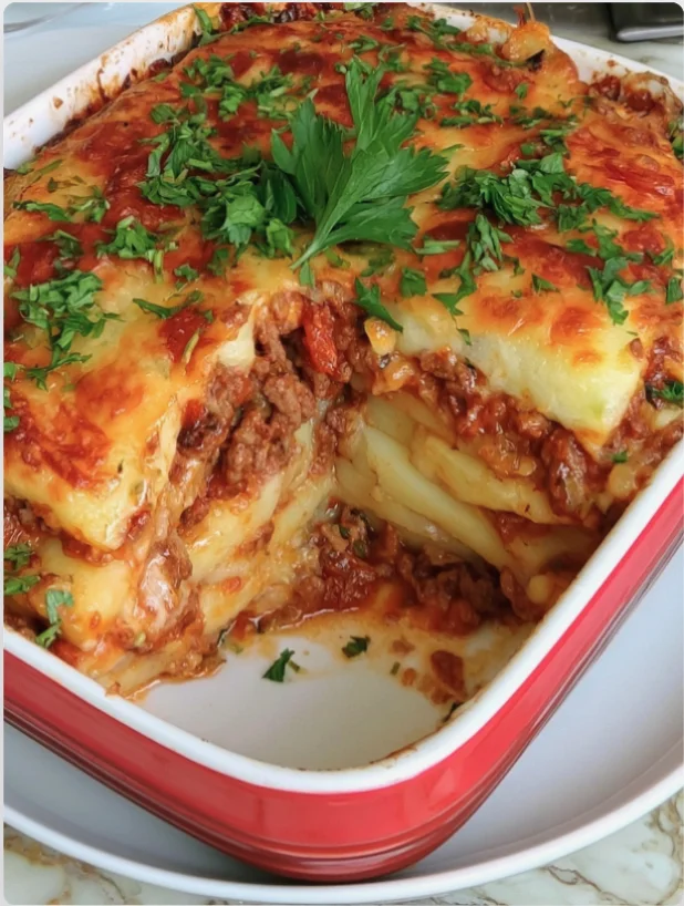 Potato and Ground Beef Casserole