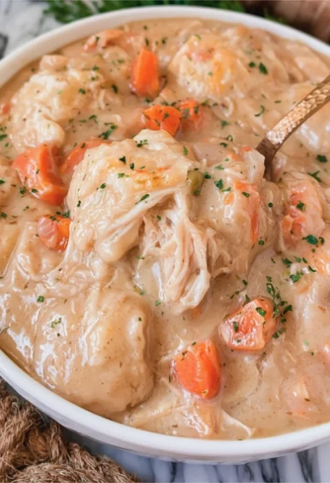 slow cooker chicken and dumplings 2