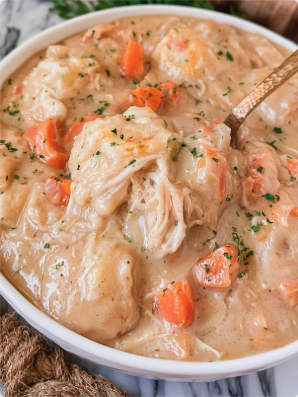 Slow Cooker Chicken and Dumplings