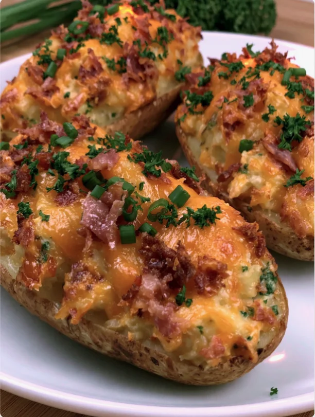 Twice Baked Loaded Potatoes