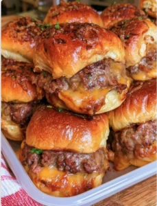Beef Cheddar Sliders