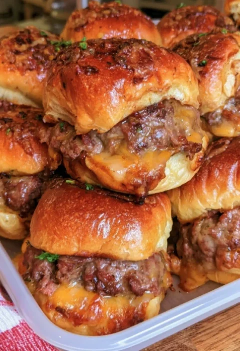 Beef Cheddar Sliders