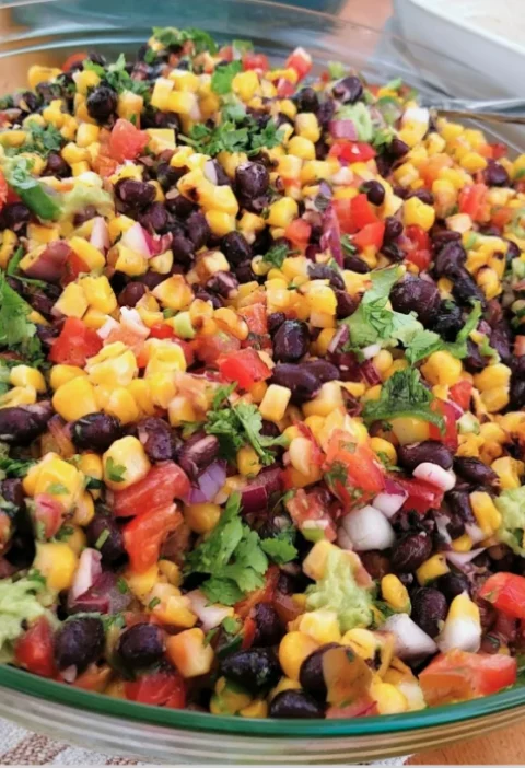 California Grilled Corn and Black Bean Salad