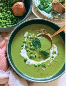 Chilled Pea and Mint Soup