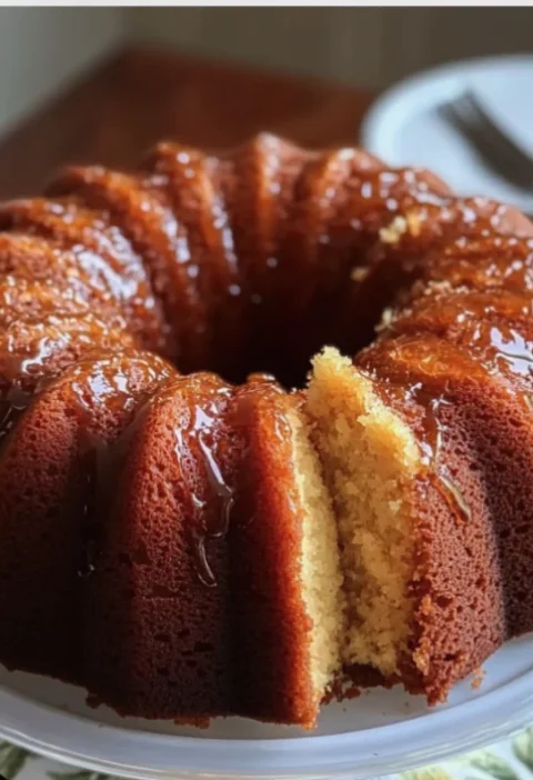 Easy Golden Rum Cake