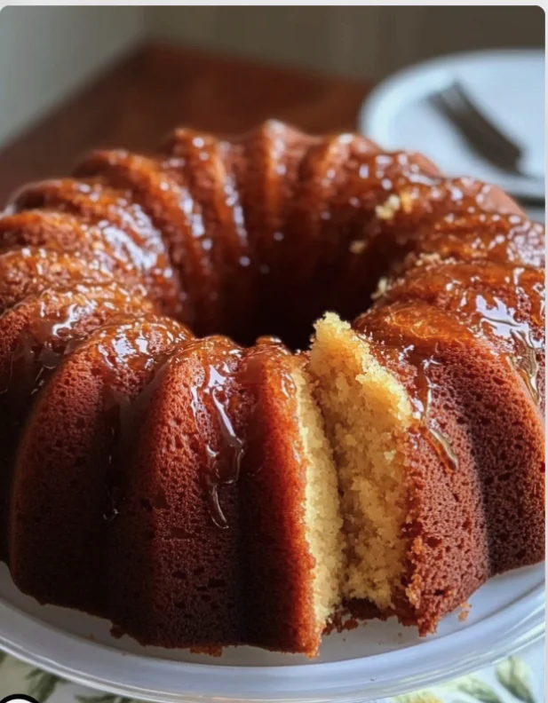 Easy Golden Rum Cake