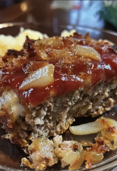 Easy Slow Cooker French Onion Meatloaf