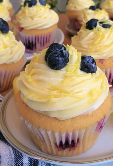 Lemon Blueberry Cupcakes