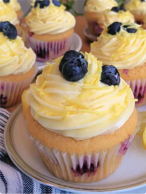 Lemon Blueberry Cupcakes