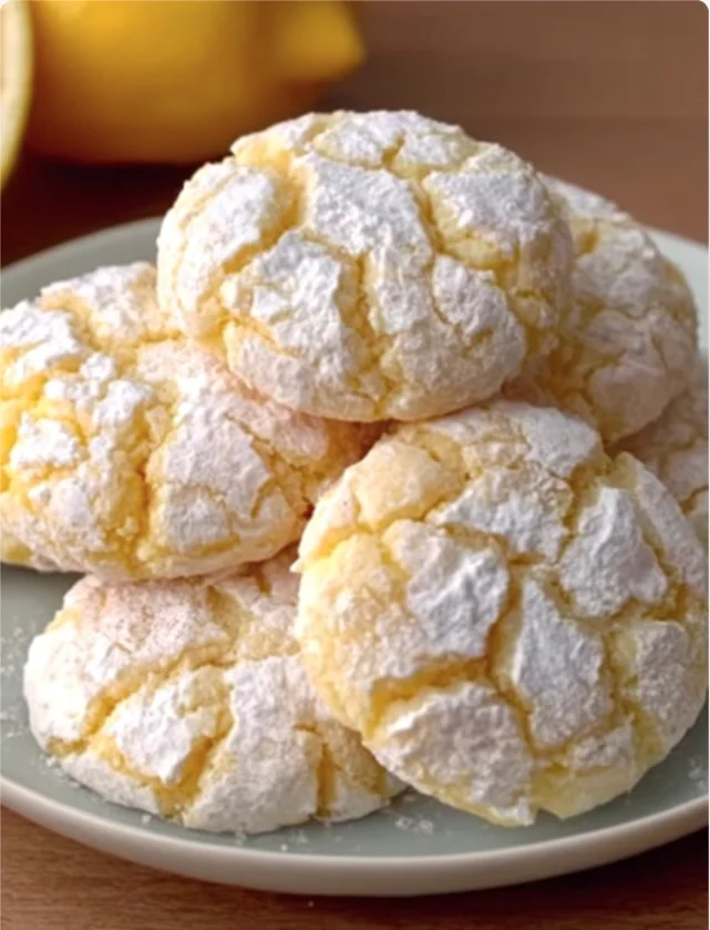 Lemon Crinkle Cookies