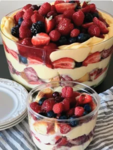 Mixed Berry English Trifle