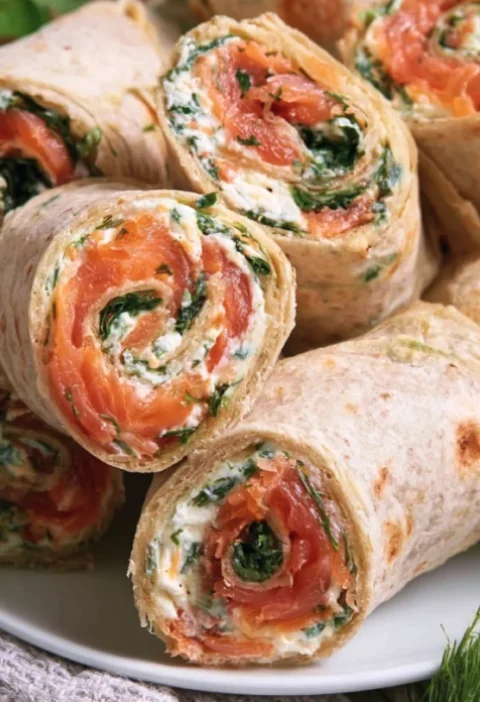 Smoked Salmon & Cream Cheese Pinwheels