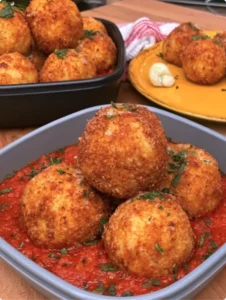 Summer Arancini with Marinara Dip