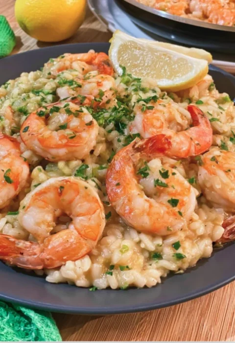 Summer Lemon and Shrimp Risotto
