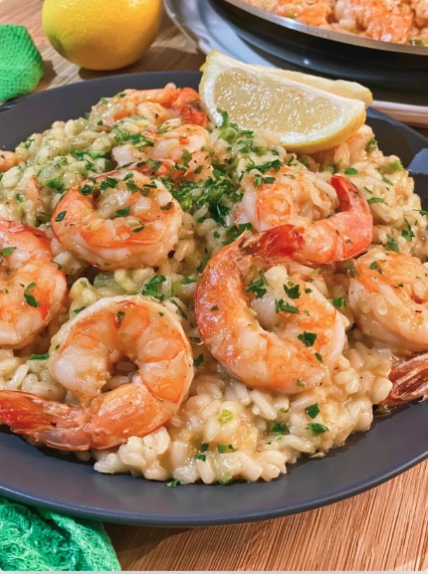 Summer Lemon and Shrimp Risotto