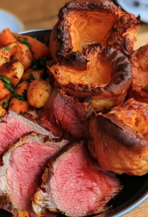 Sunday Roast Beef with Yorkshire Pudding