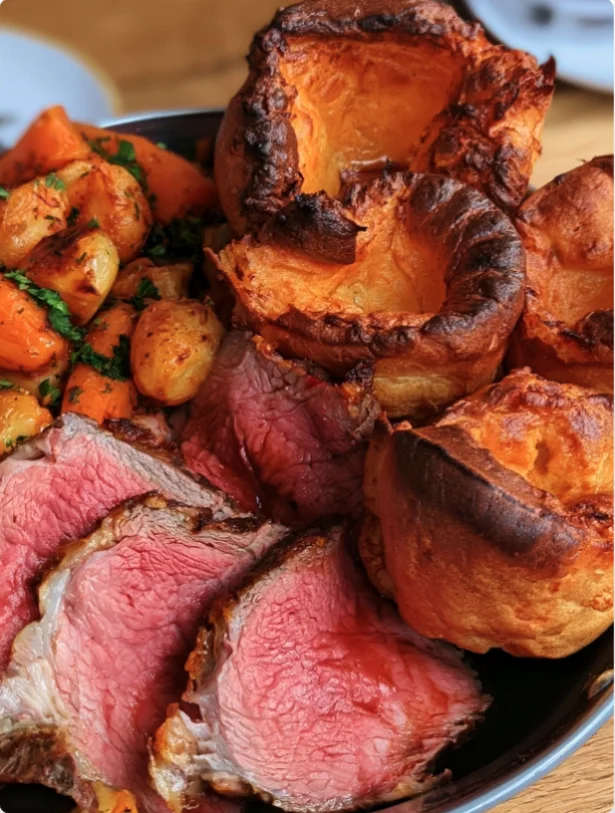Sunday Roast Beef with Yorkshire Pudding