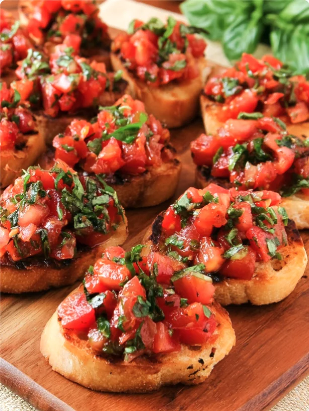 Tomato and Basil Bruschetta