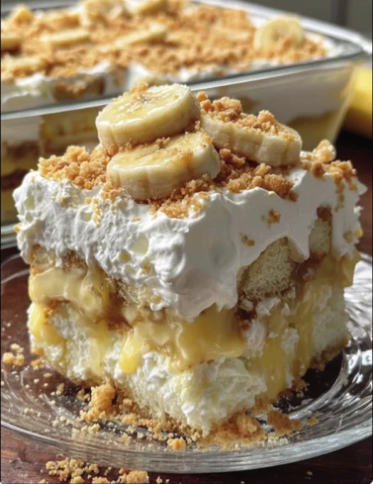Banana Pudding Poke Cake