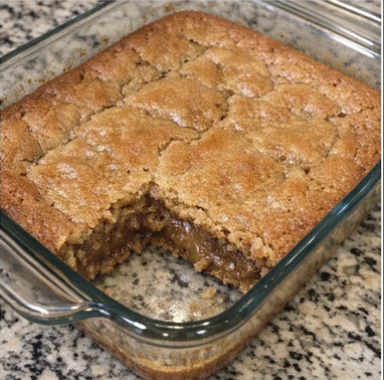 Caramel Stuffed Blondies