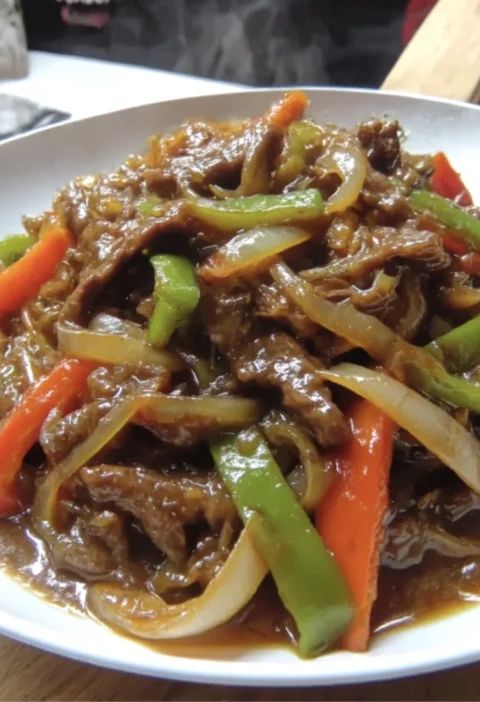 Chinese pepper steak