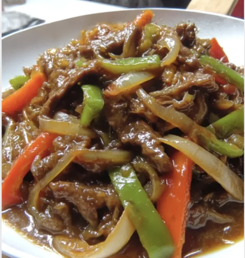 Chinese pepper steak