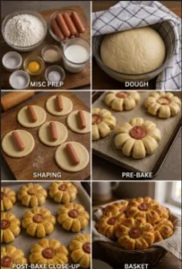 Flower-Shaped Sausage Rolls