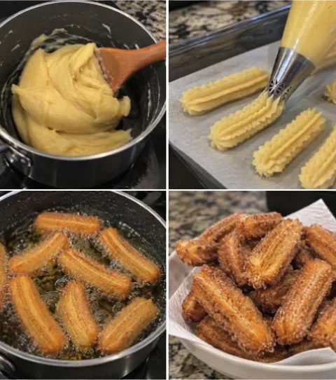 Homemade churros